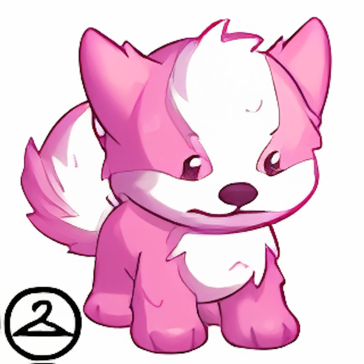 Giant Pink Doglefox Petpet Wearable