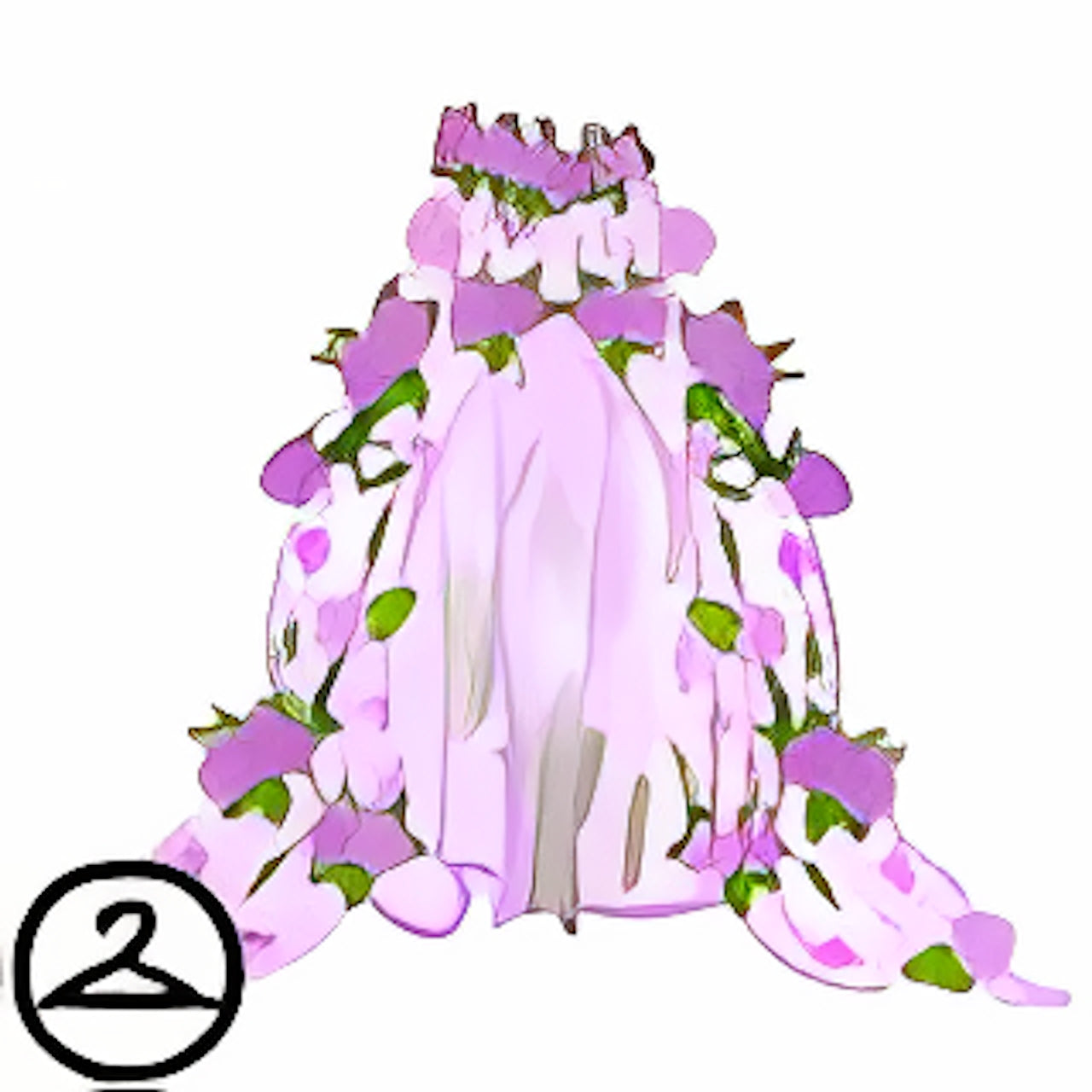 Dyeworks Lavender: Summery Floral Cape