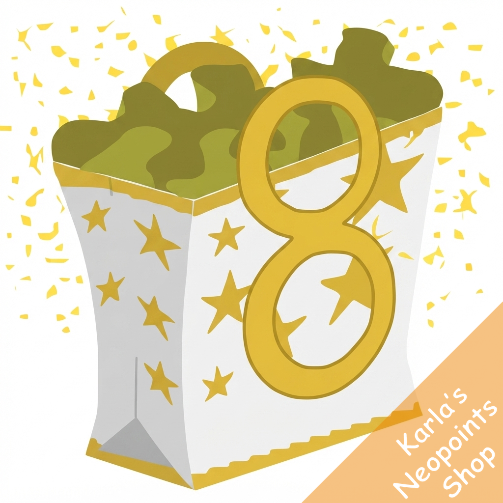 Neopets 8th Birthday Goodie Bag