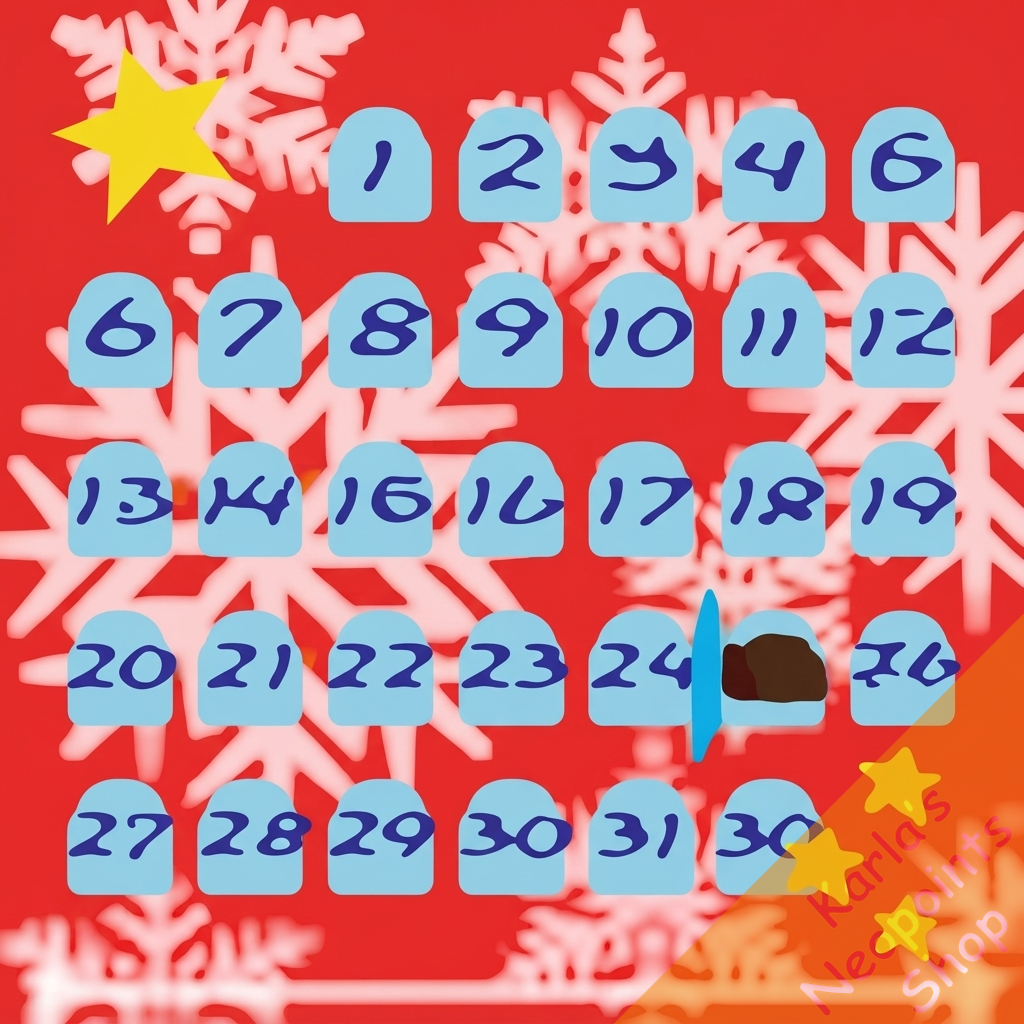 Snowflake Chocolate Advent Calendar