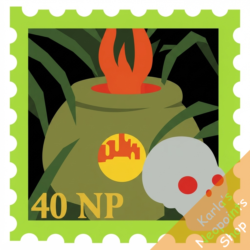 Nibbled Cooking Pot Stamp