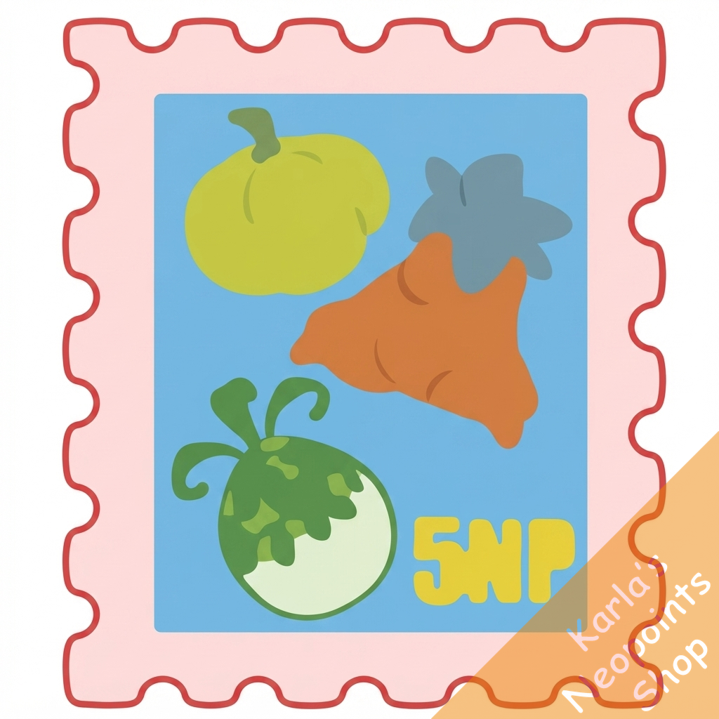 Assorted Fruits Stamp