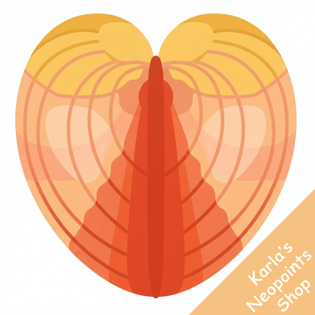 Cream Heart Sea Shell