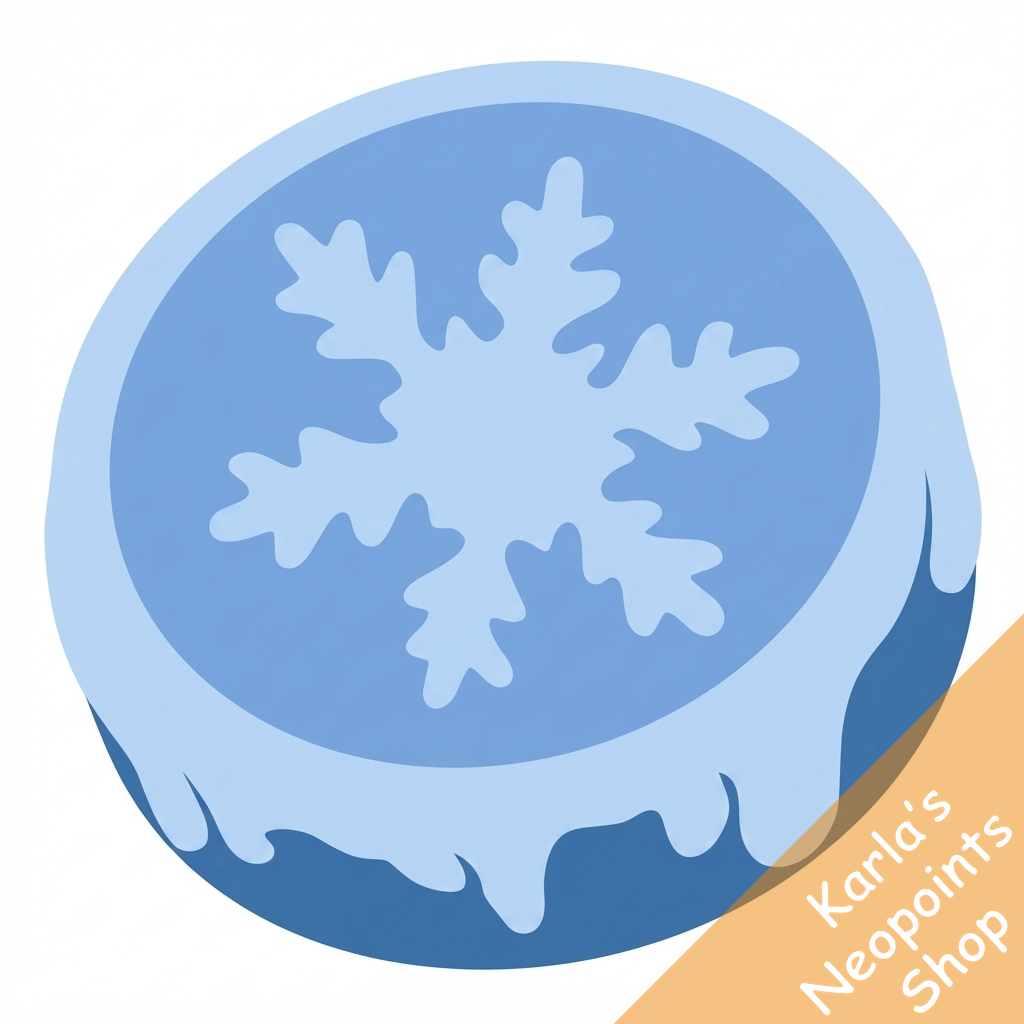 Frozen Snowflake Coin