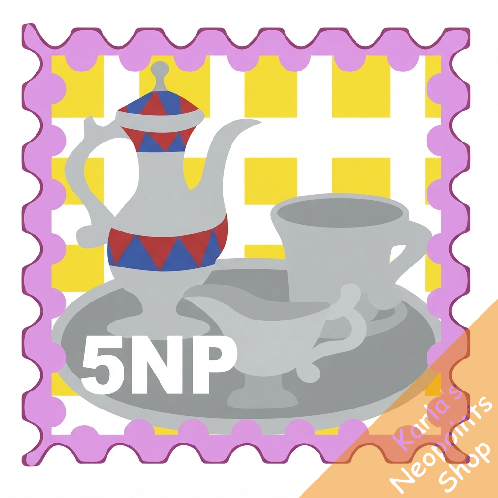Qasalan Coffee Set Stamp
