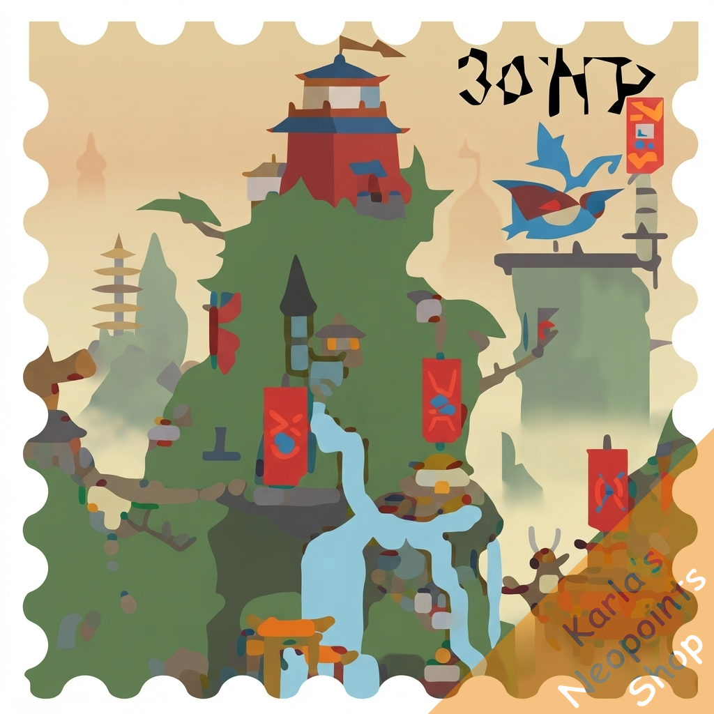Shenkuu City Stamp