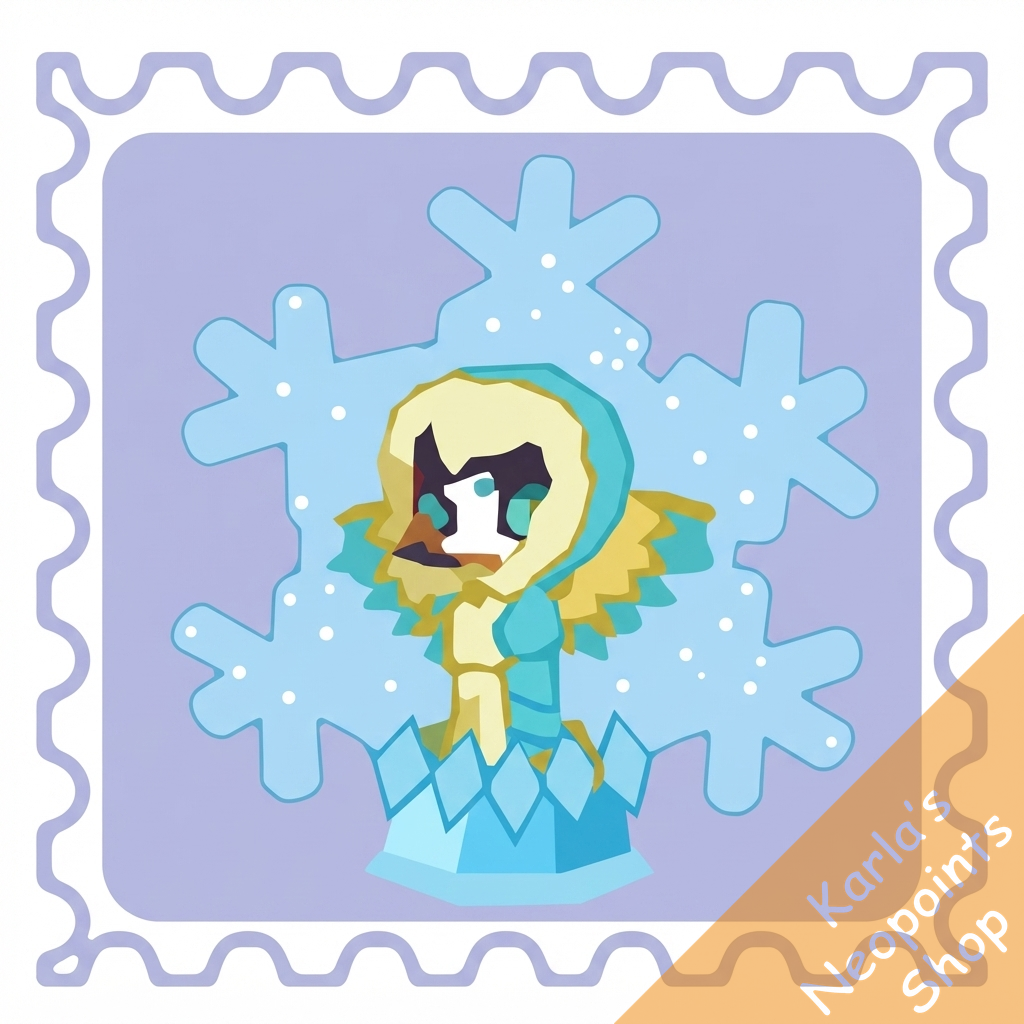 Snowglobe Faerie Stamp