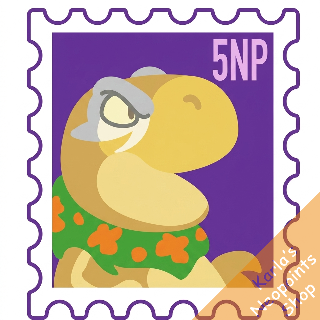 Mystery Island Grarrl Stamp