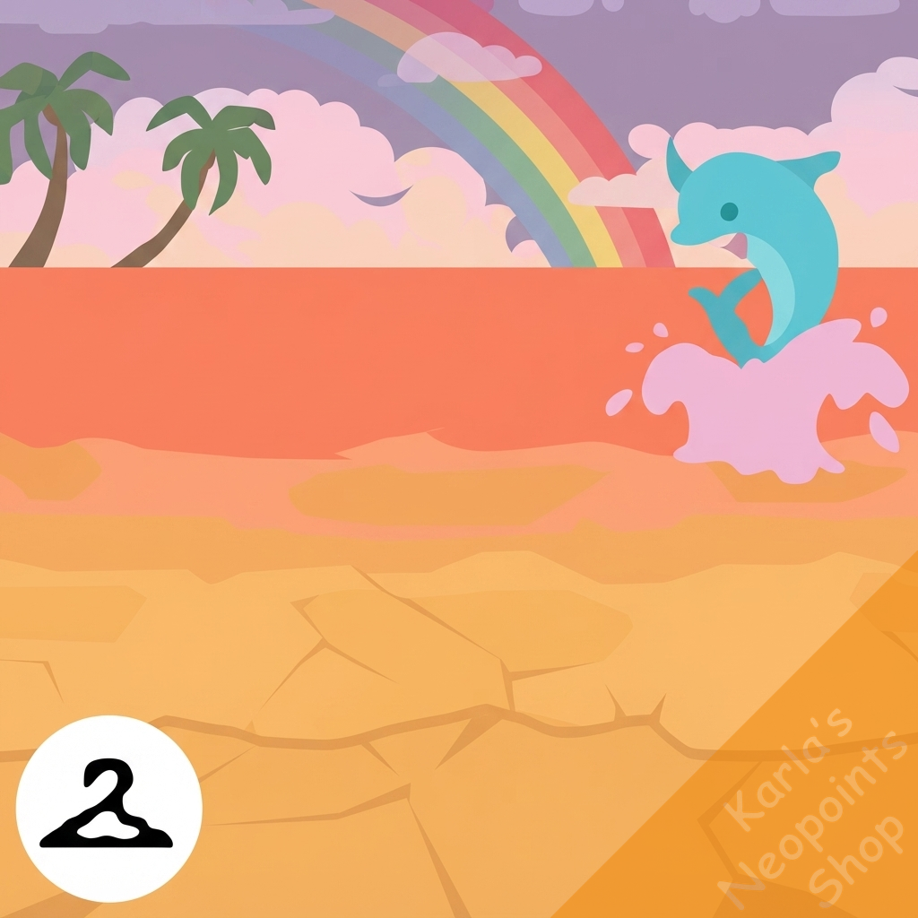 Dyeworks Orange: Splashing Flotsam Beach Background