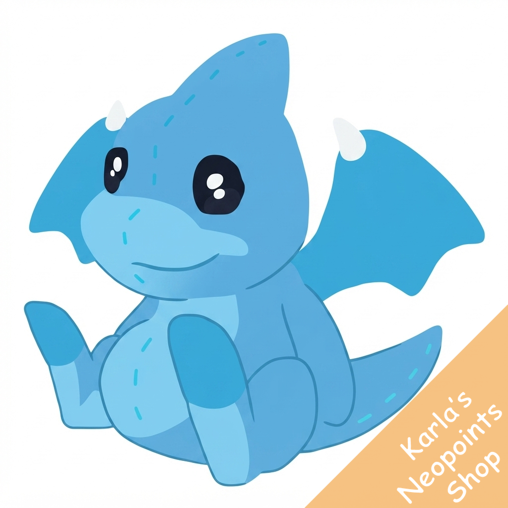 Magical Blue Shoyru Plushie