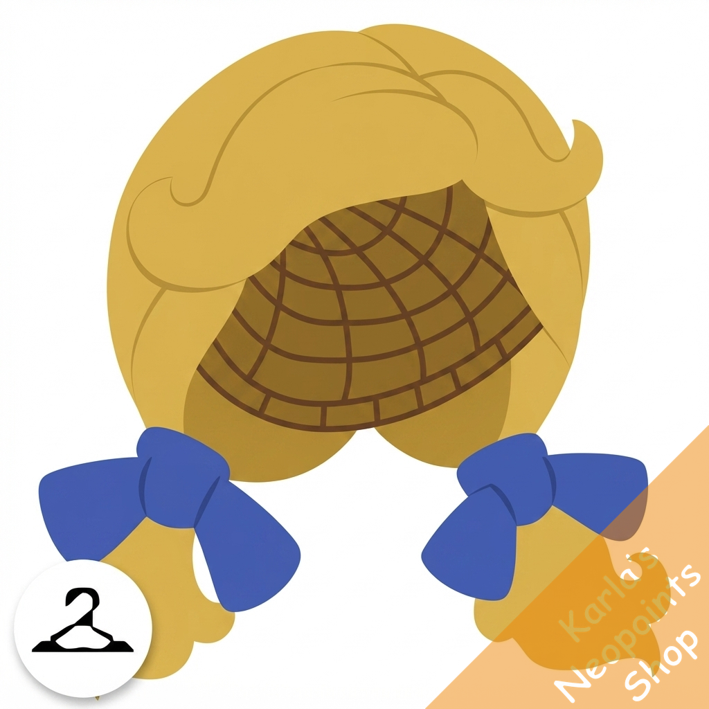 Checkered Ribbon Wig