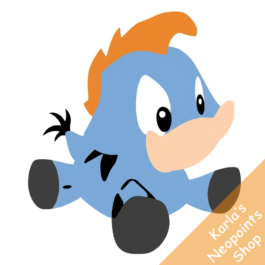 Blue Moehog Plushie