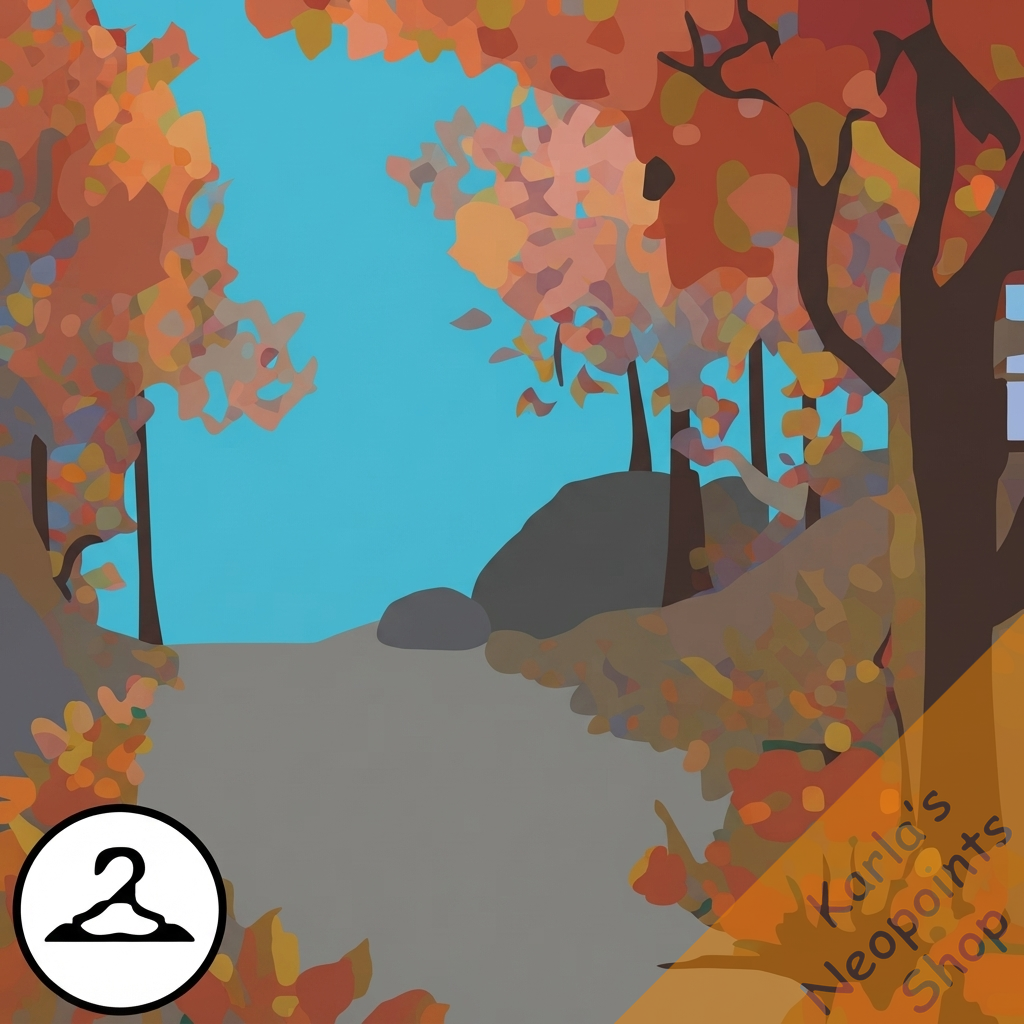 Autumn Forest Clearing Background