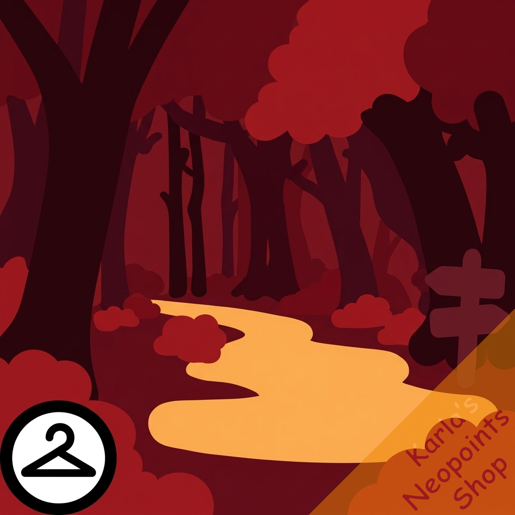 A Haunting Path Background