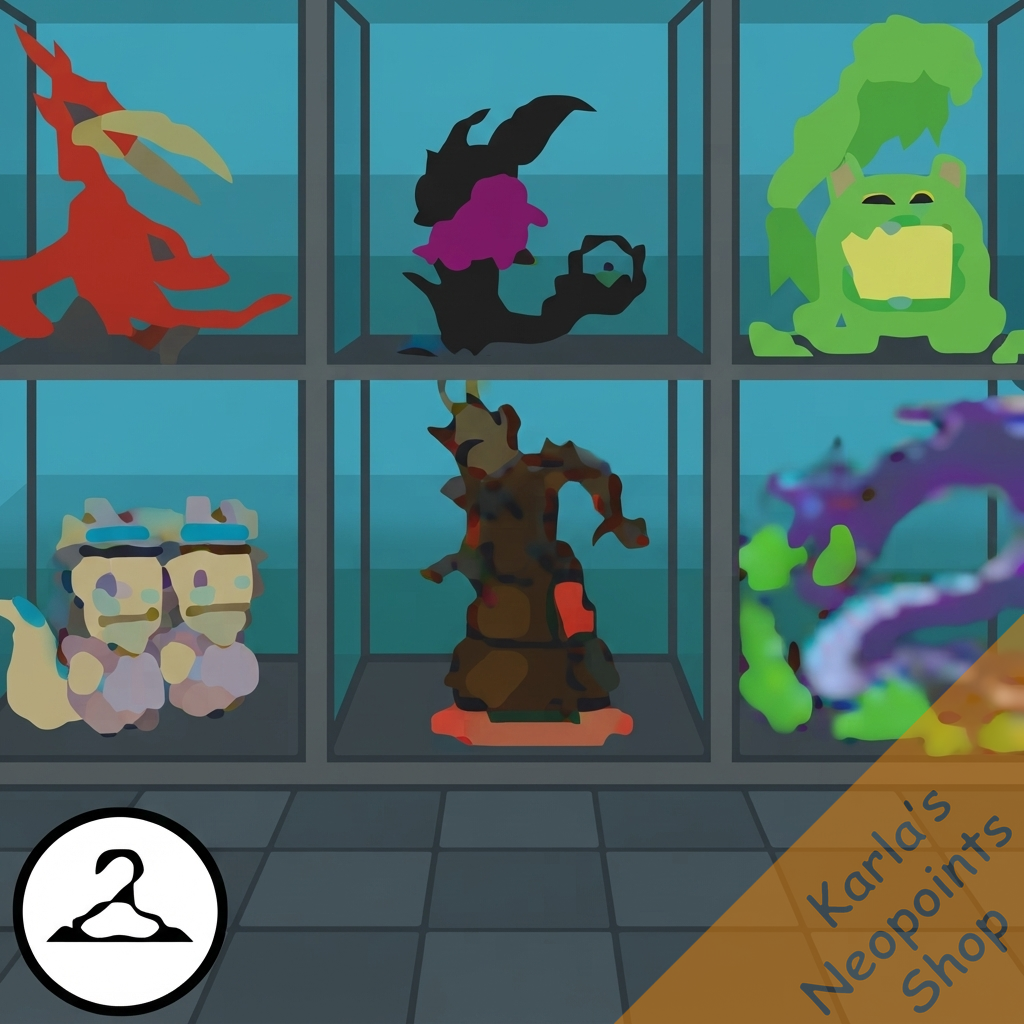 Caged Neopia Monsters Background