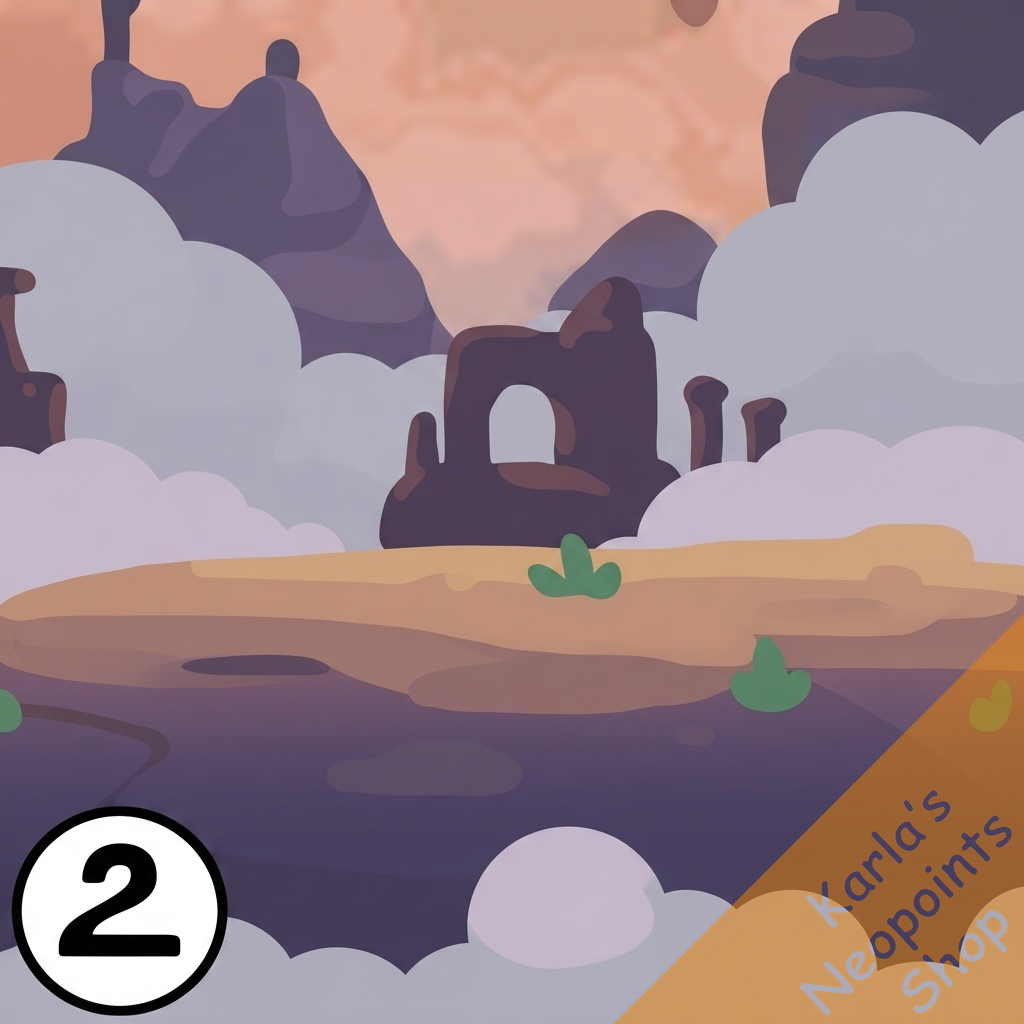 Ancient Mountain and Cloud Background