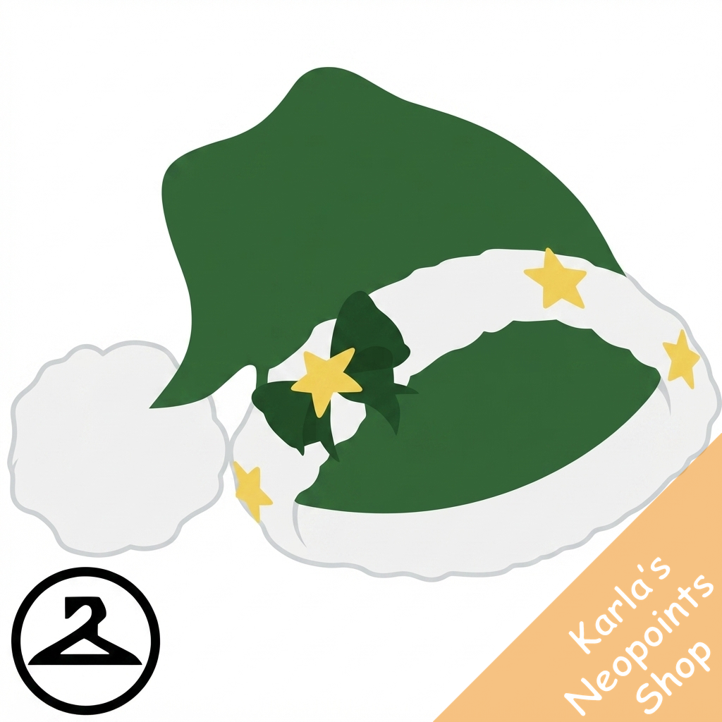 Dyeworks Green: Oversized Baby Santa Hat