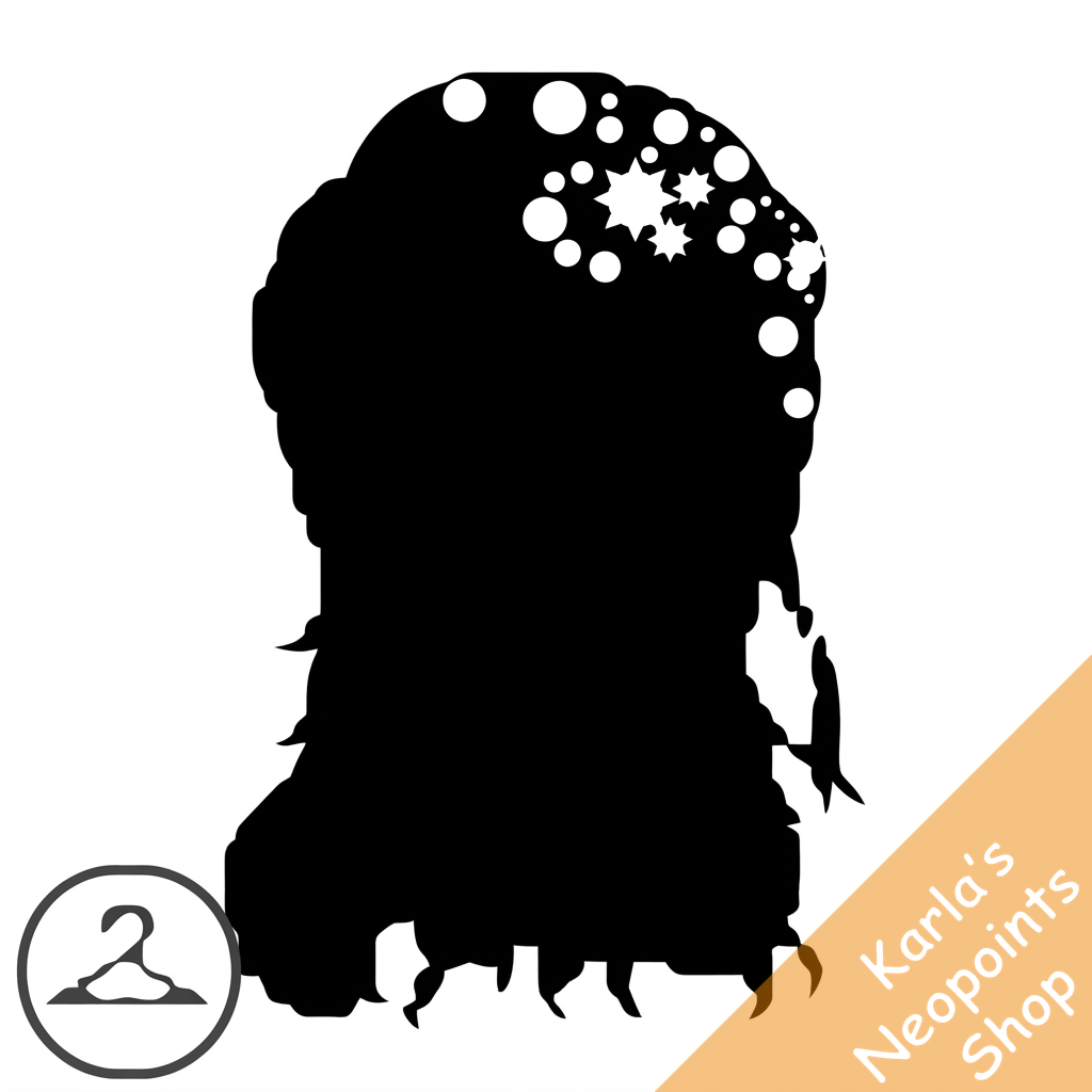Dyeworks Black: Snowfall Long Hair