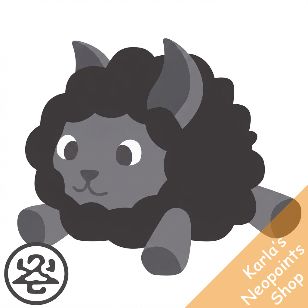 Dyeworks Black: Baby Babaa Plushie