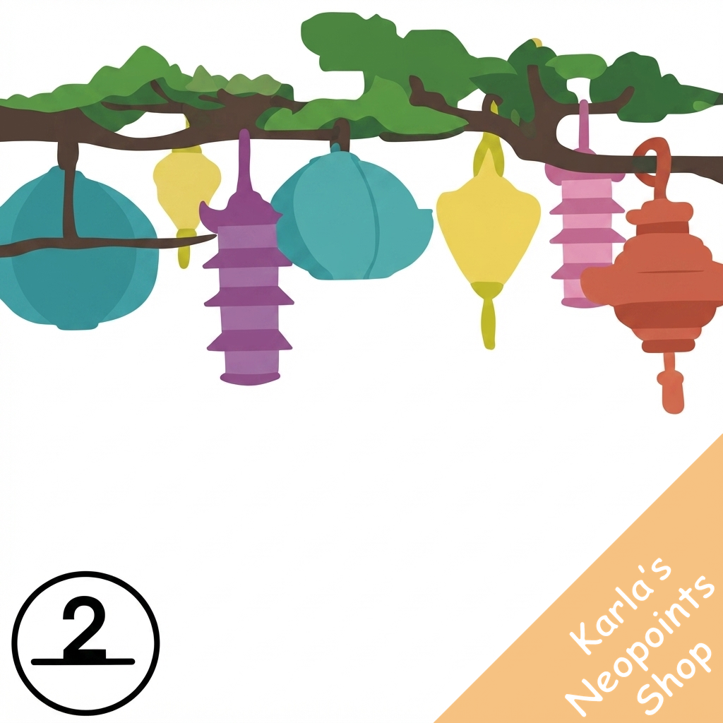 Commemorative Colourful Paper Lantern String Lights