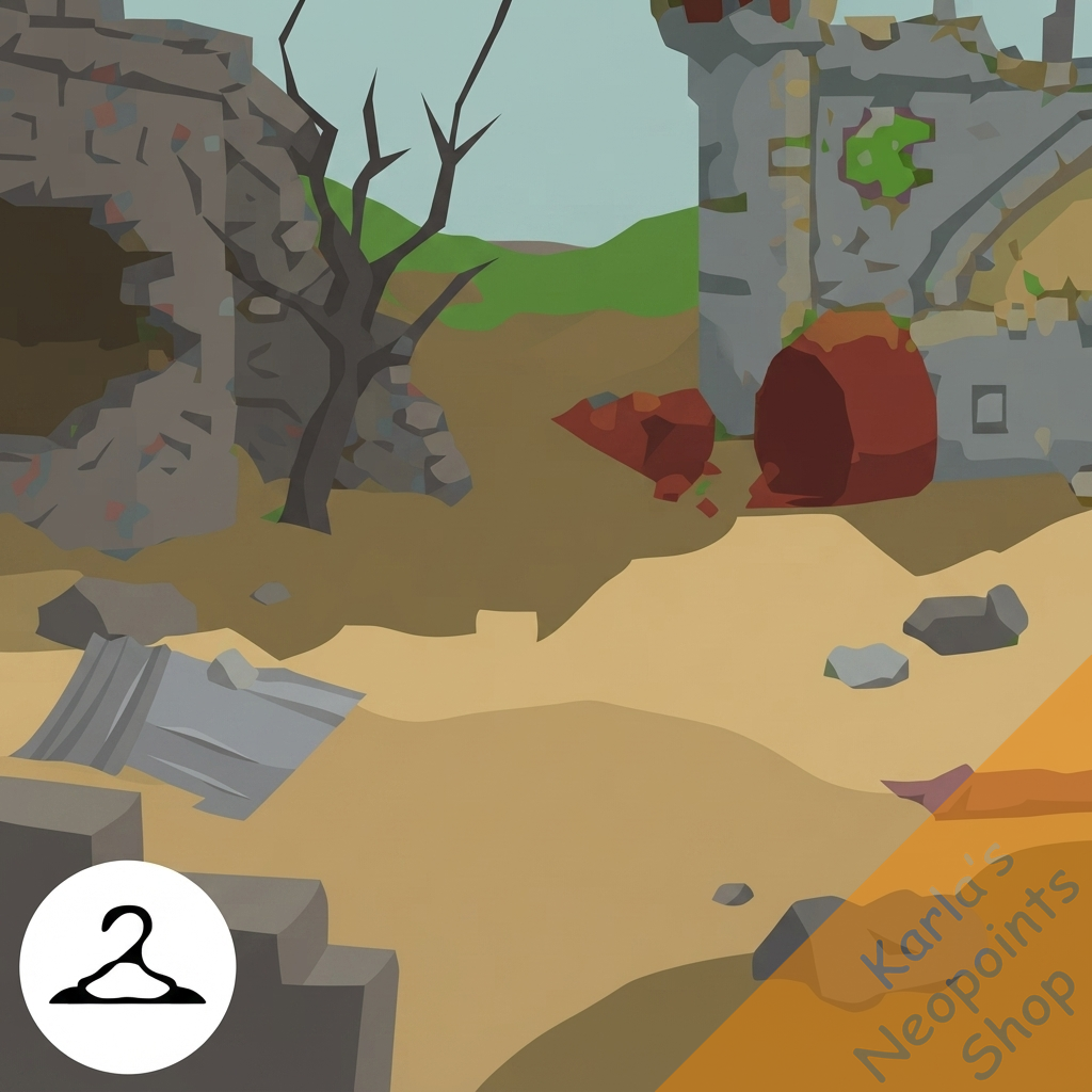 Castle Battle Ruins Background