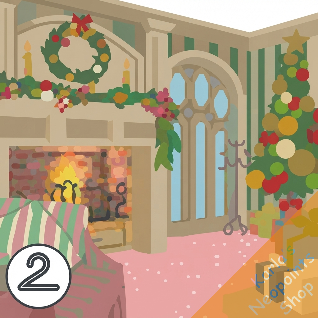 Christmas Music Parlour Background
