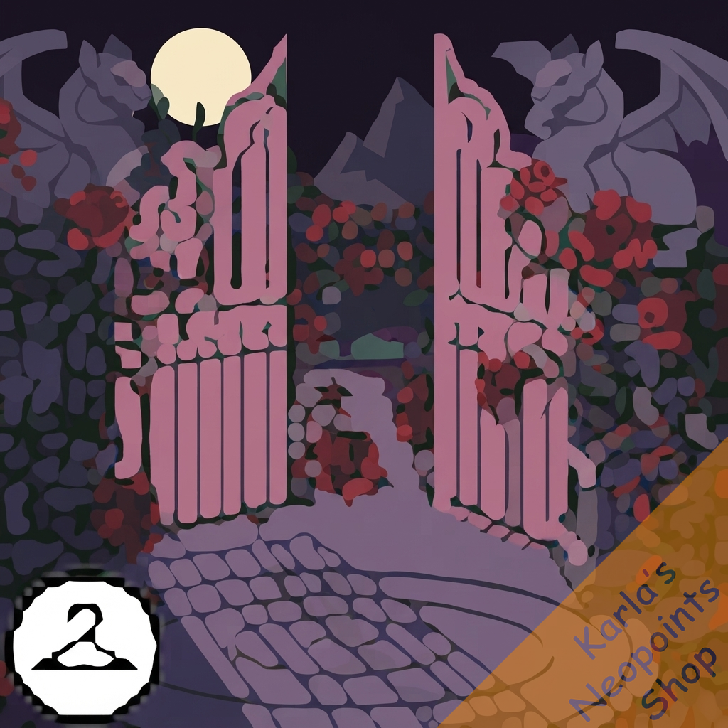 Dark Fantasy Garden Background