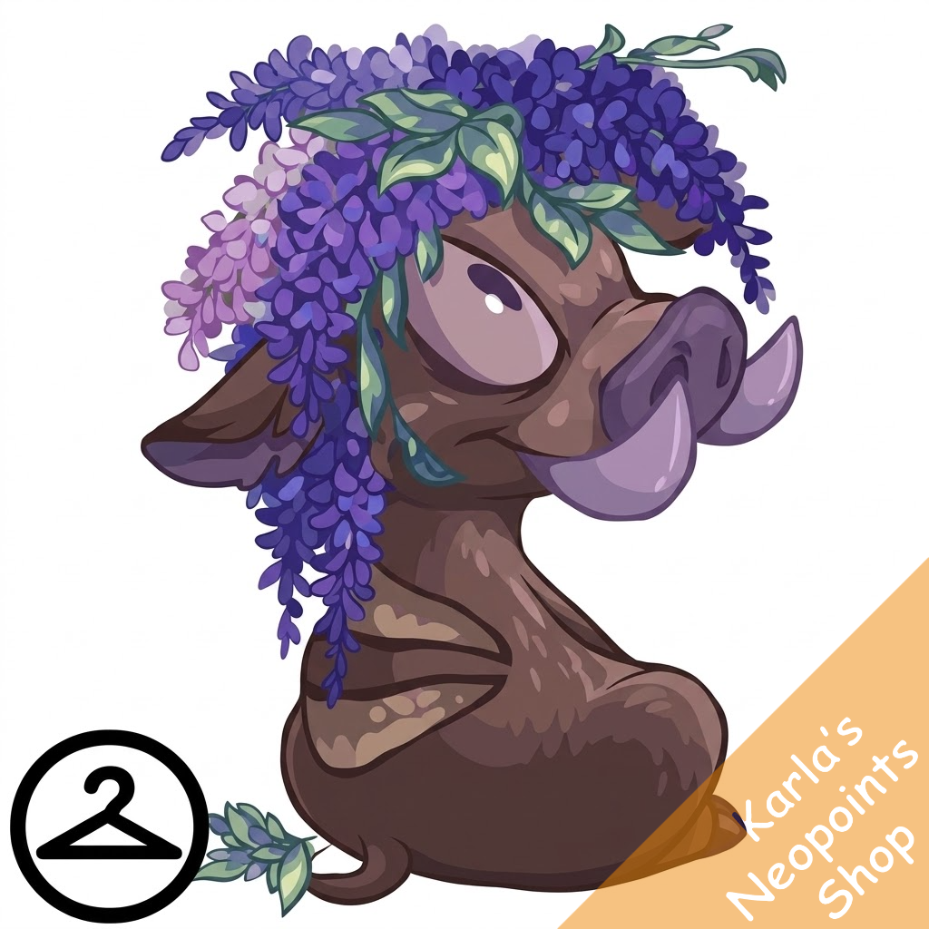 Prismatic Wisteria: Blooming Woodland Moehog
