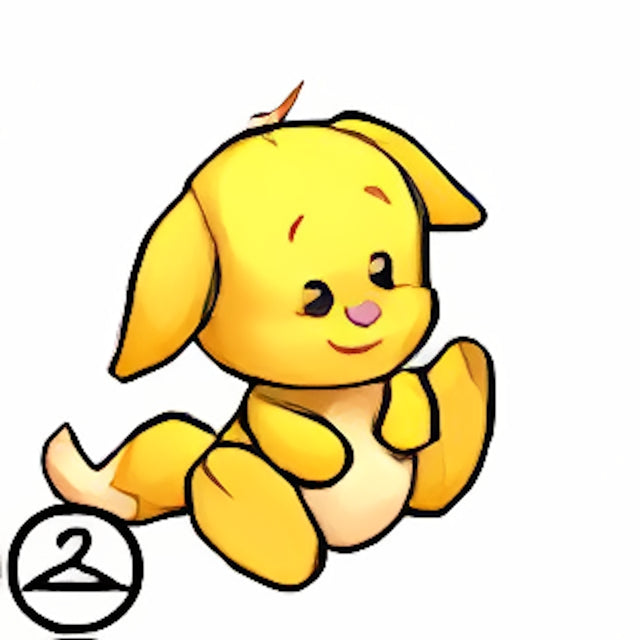 Habbo Hotel Yellow Kacheek Companion Foreground