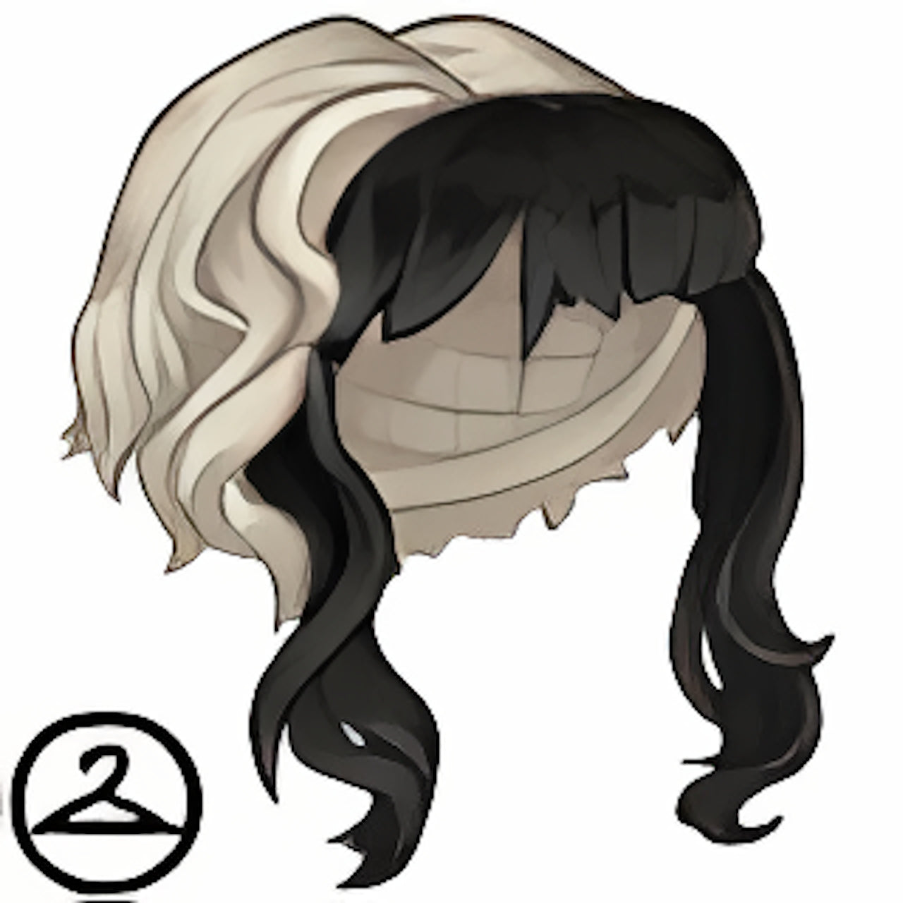 Dyeworks White: Baby Gothic Bob Wig