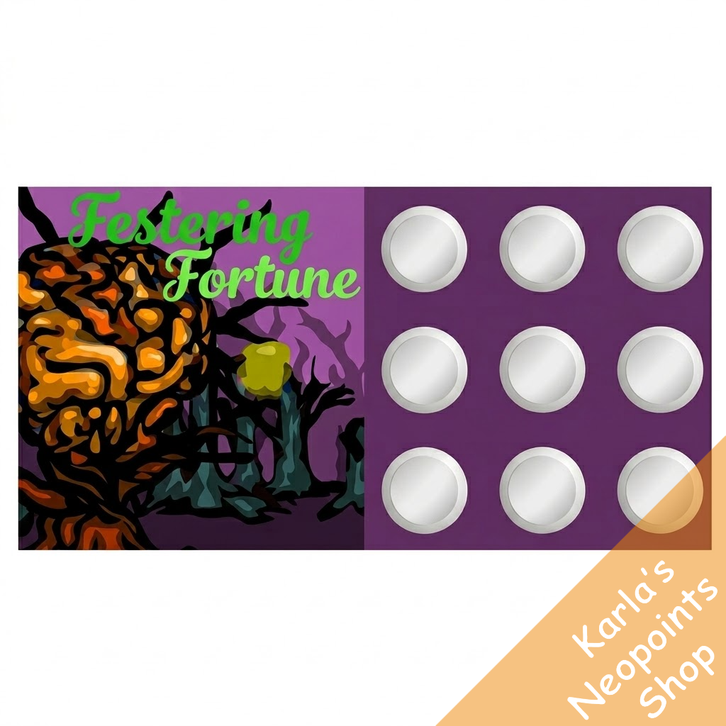 Fake Festering Fortune Scratchcard