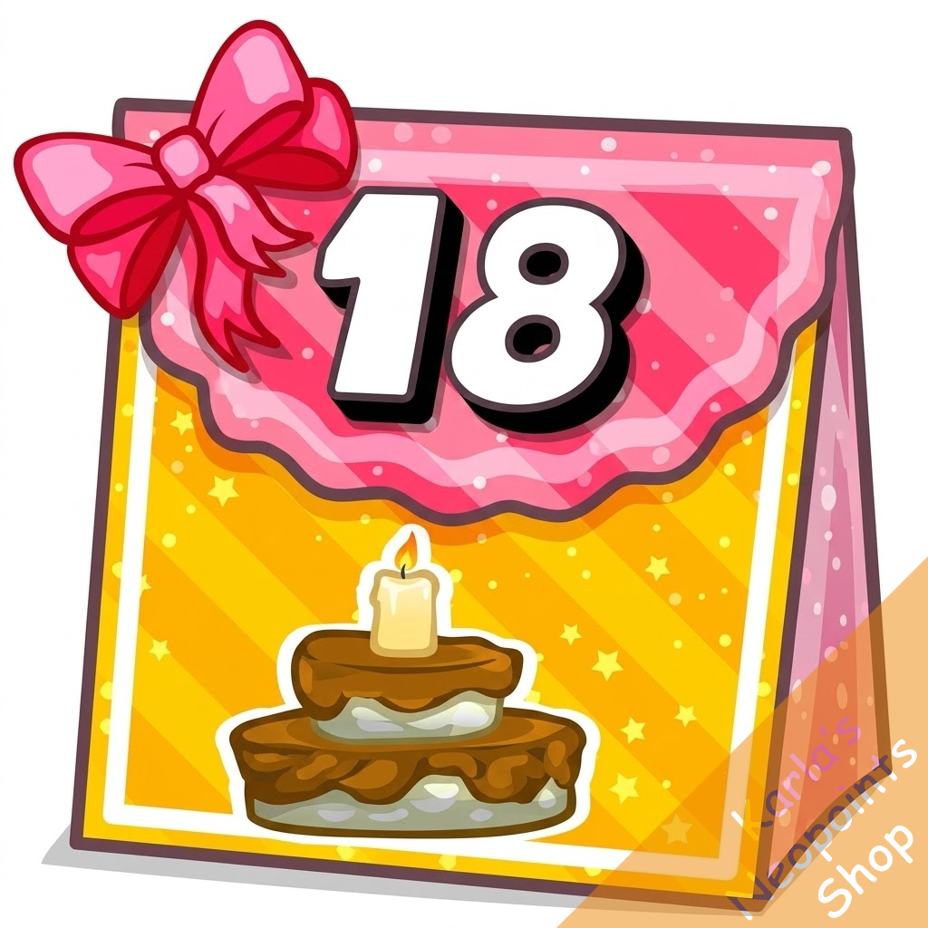 Neopets 18th Birthday Goodie Bag