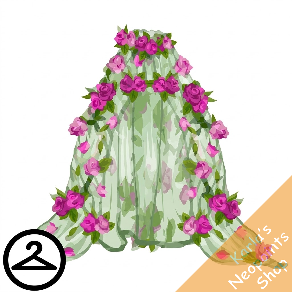 Dyeworks Dark Green: Summery Floral Cape