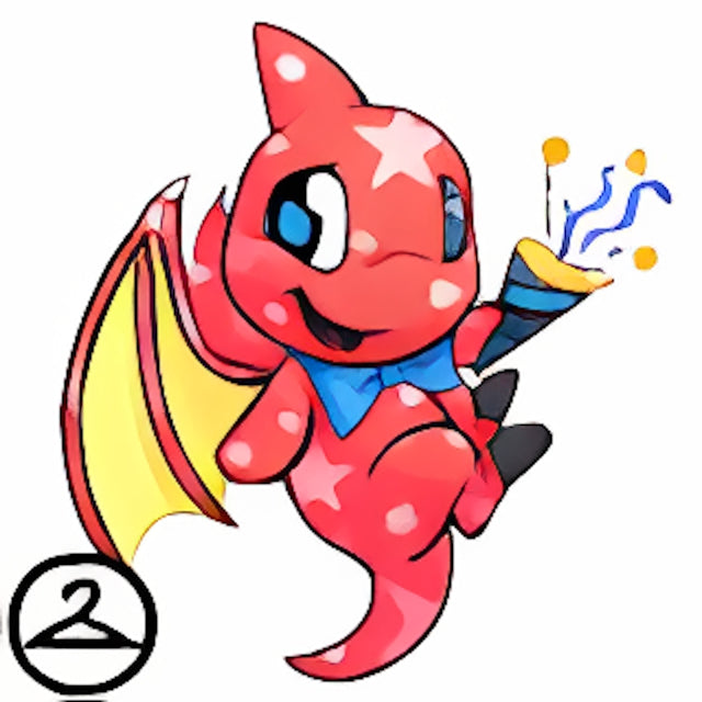 Prismatic Red: Celebratory Anniversary Shoyru