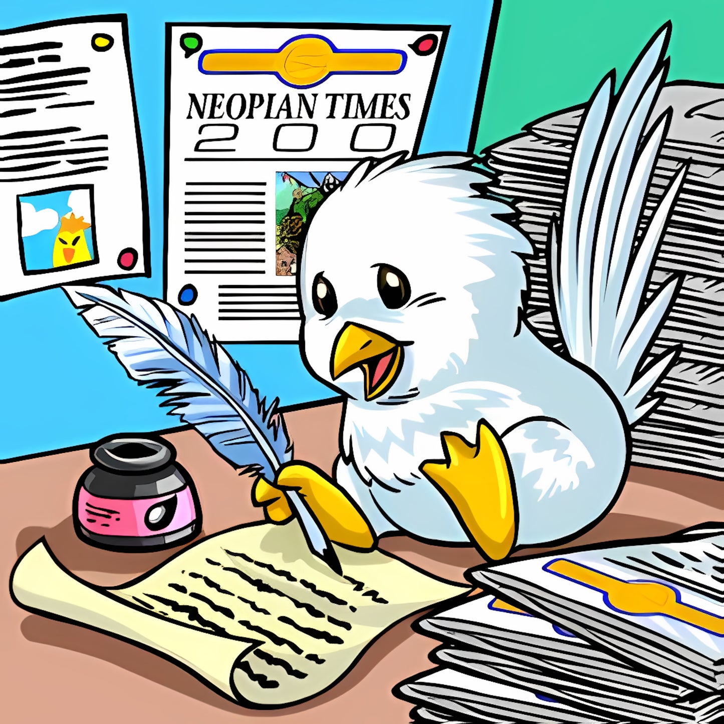 Neopian Times 200th Anniversary Card