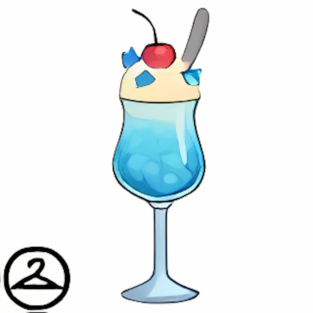 Blue Melon Soda Handheld