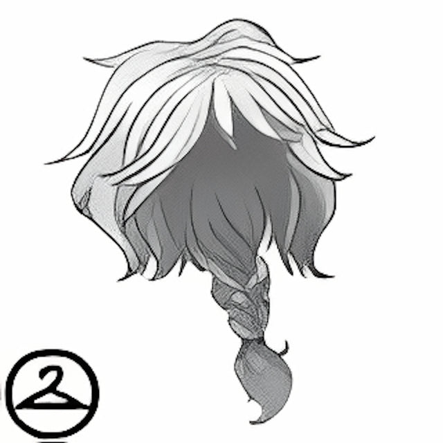 MME31-S4b: Grey Side Braid Wig