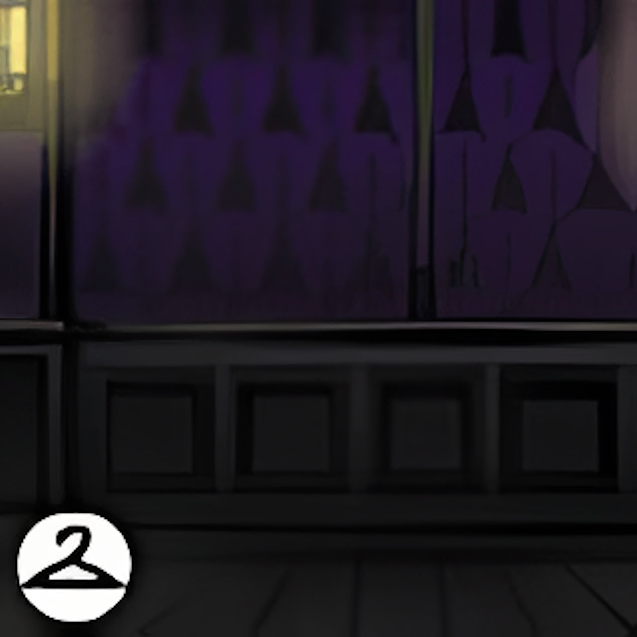 Dark Damask Hallway Background