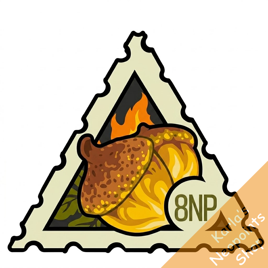 Exploding Acorns Stamp