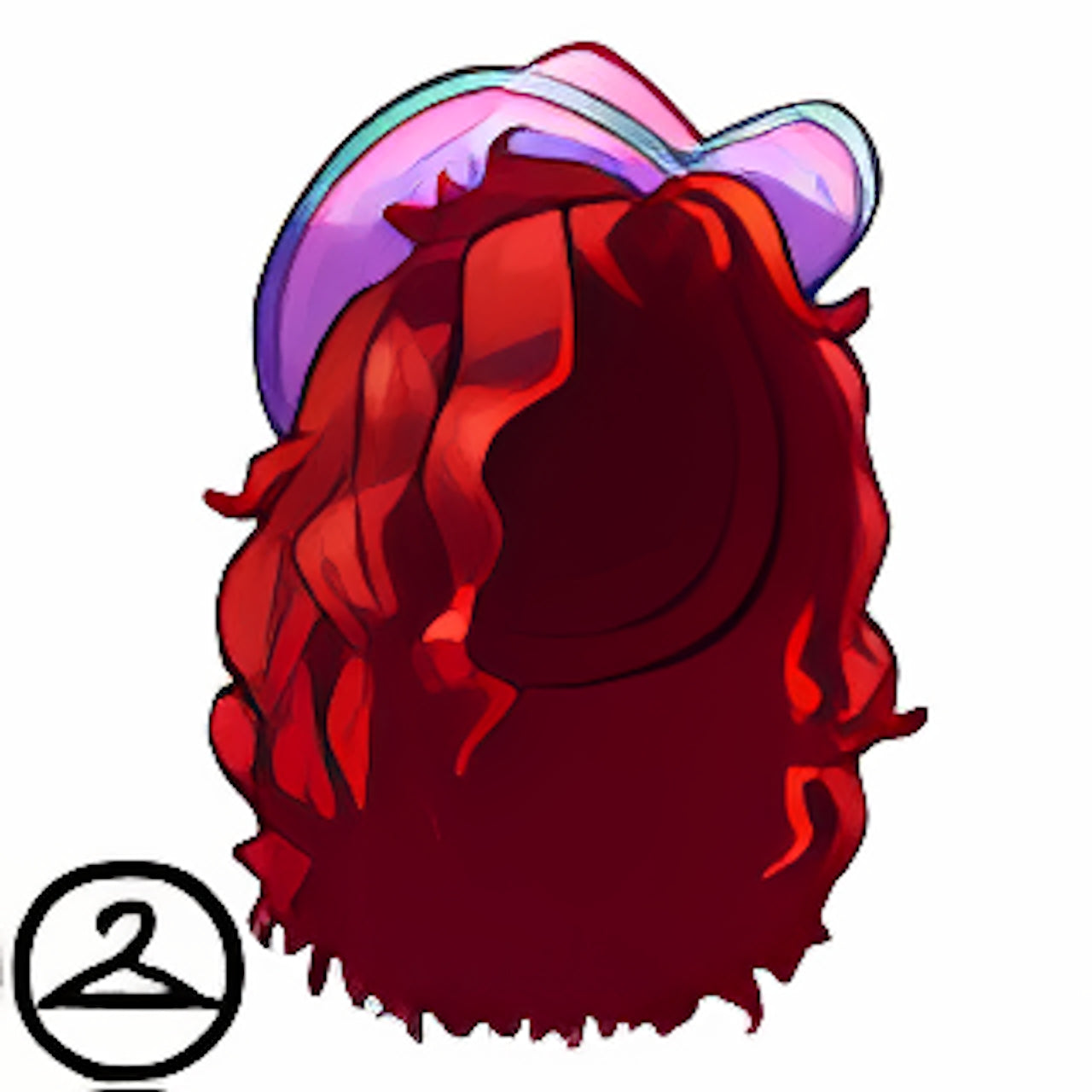 Curly Ginger Wig with Kauboy Hat