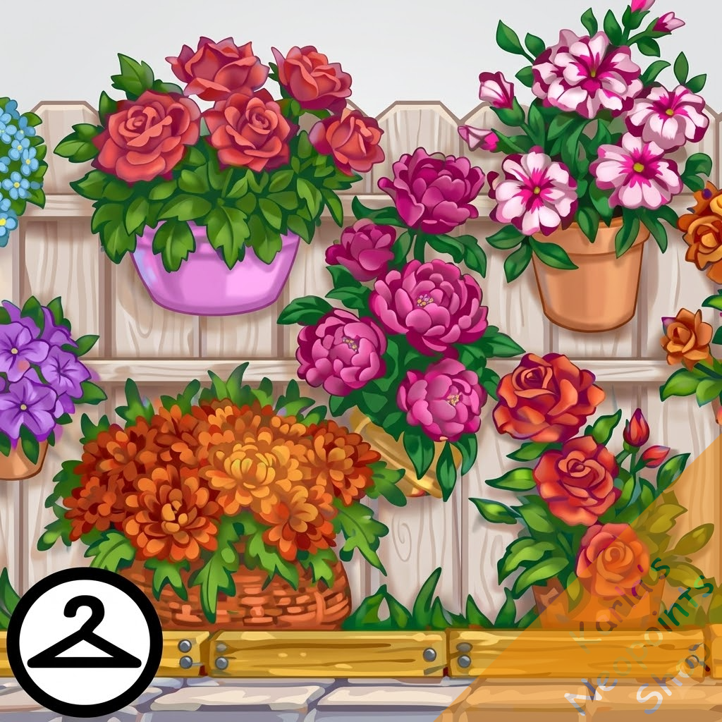 Flower Pot Fence Trinket