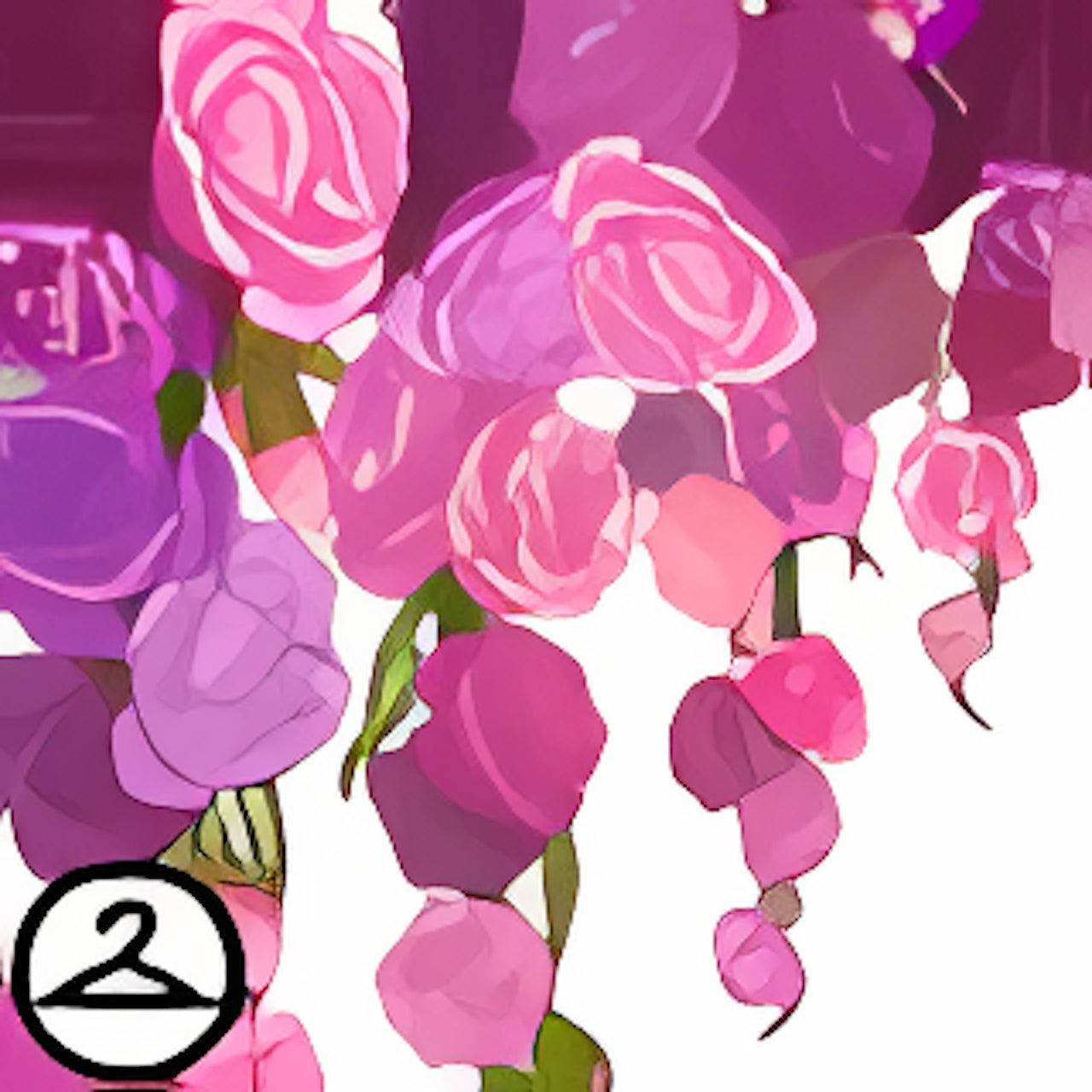 Dyeworks Pink: Cascading Roses
