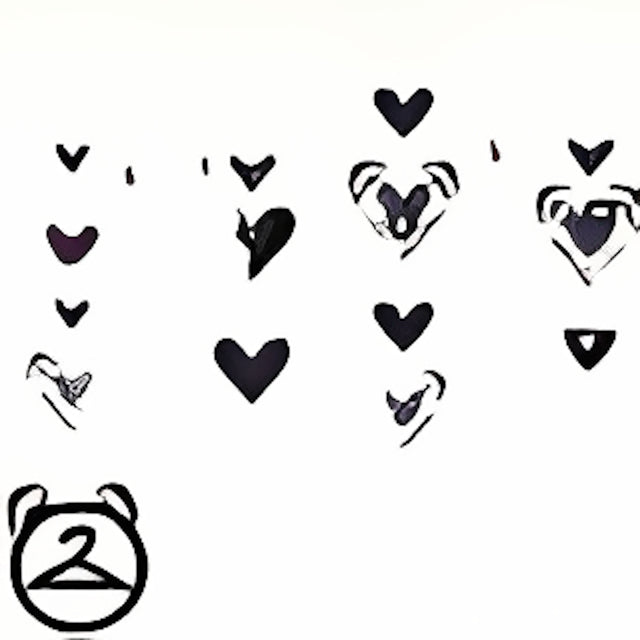 Dyeworks Black: Gothic Heart Valentine Garland