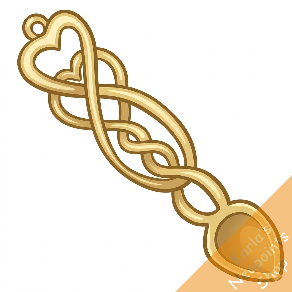 Ornate Ivory Love Spoon