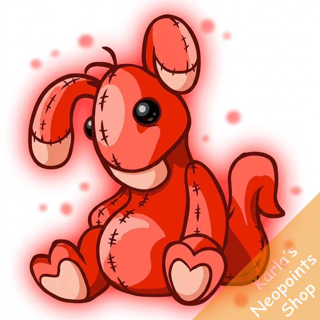 Magical Red Blumaroo Plushie