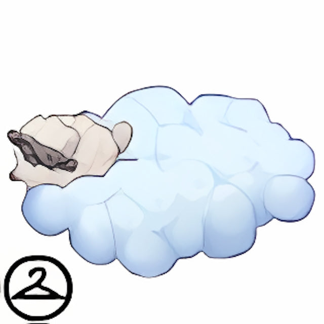 Pixel Habbo Hotel Fluffy Cloud Trinket