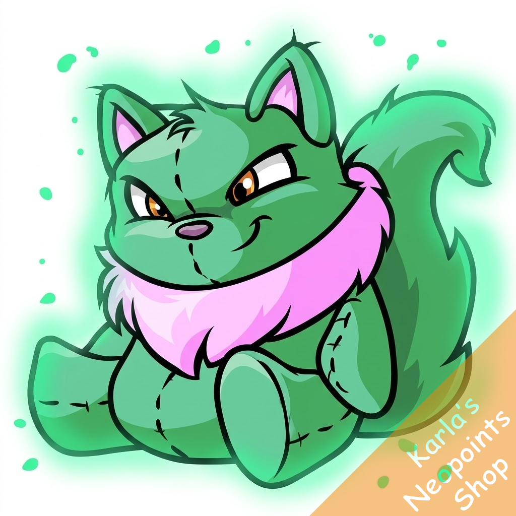 Magical Green Wocky Plushie