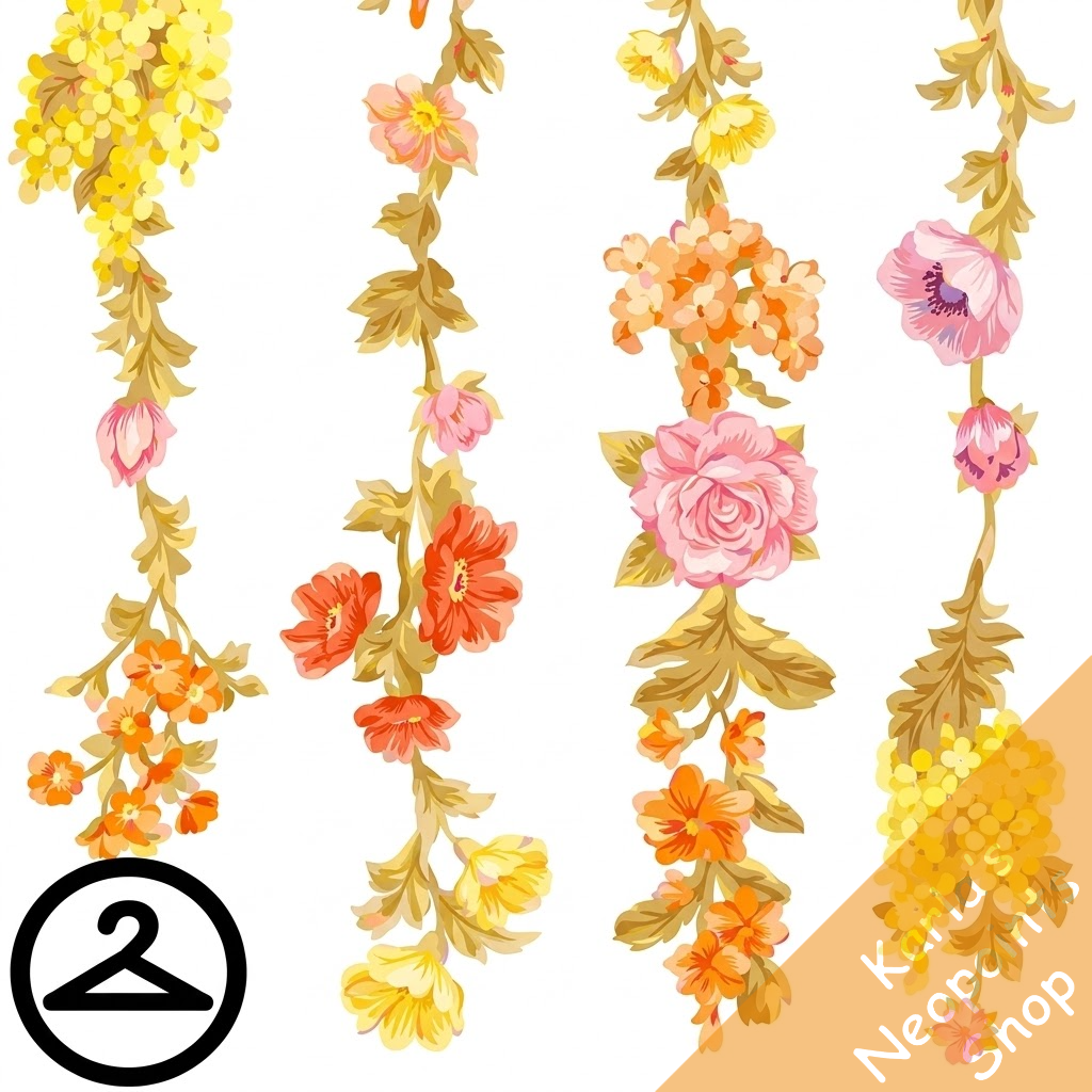 Dyeworks Sunset: Blooming Pastel Flower Backdrop