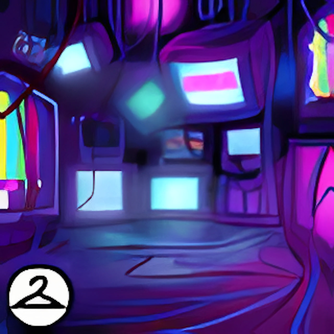Glitchy MME Monitor Room Background