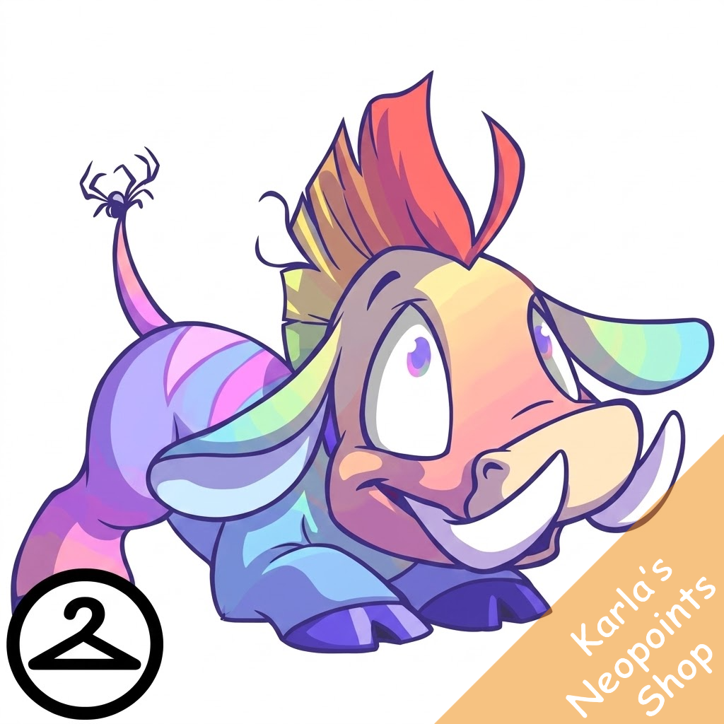 Prismatic Pastel: Adoring Rainbow Moehog